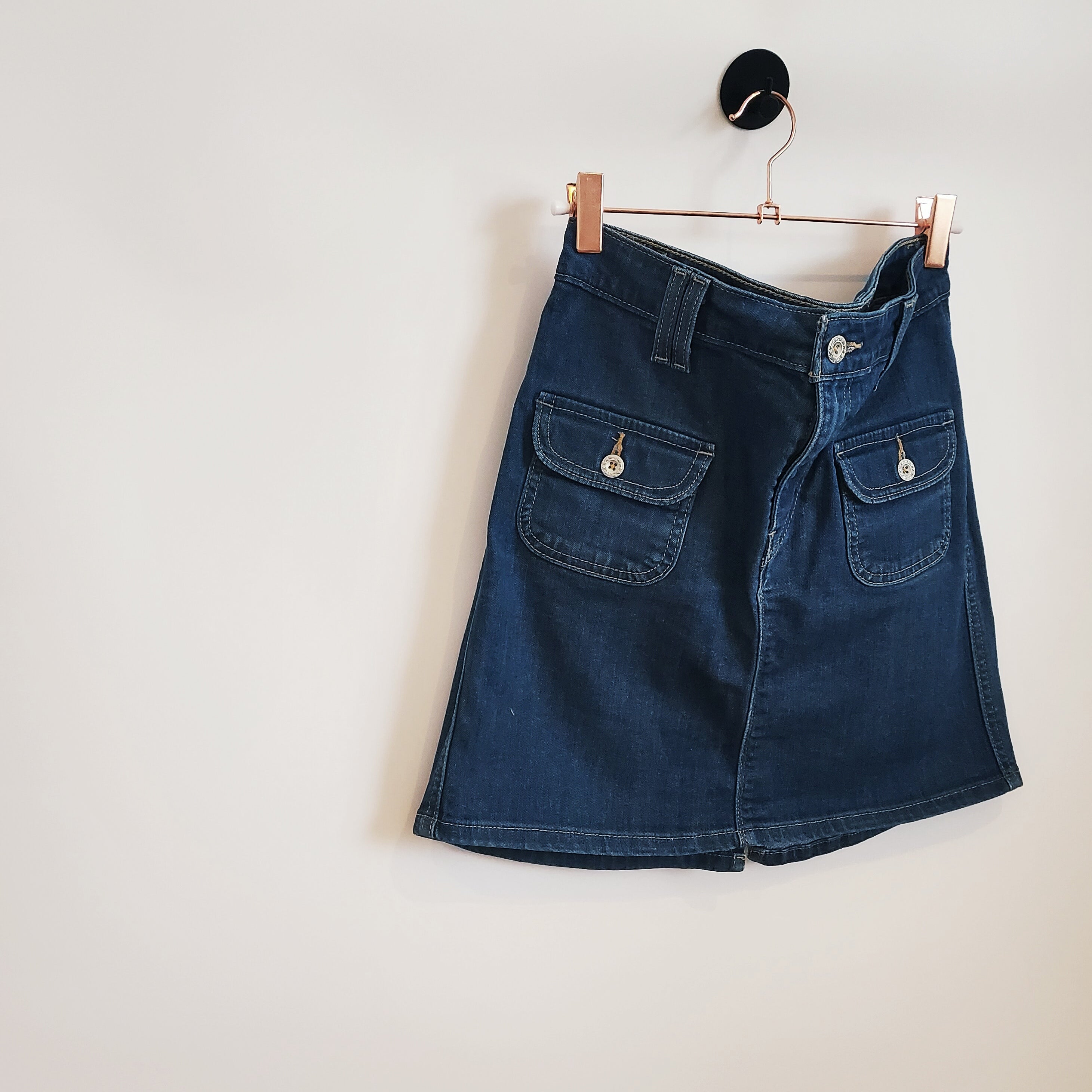 Levi's red shop denim skirt