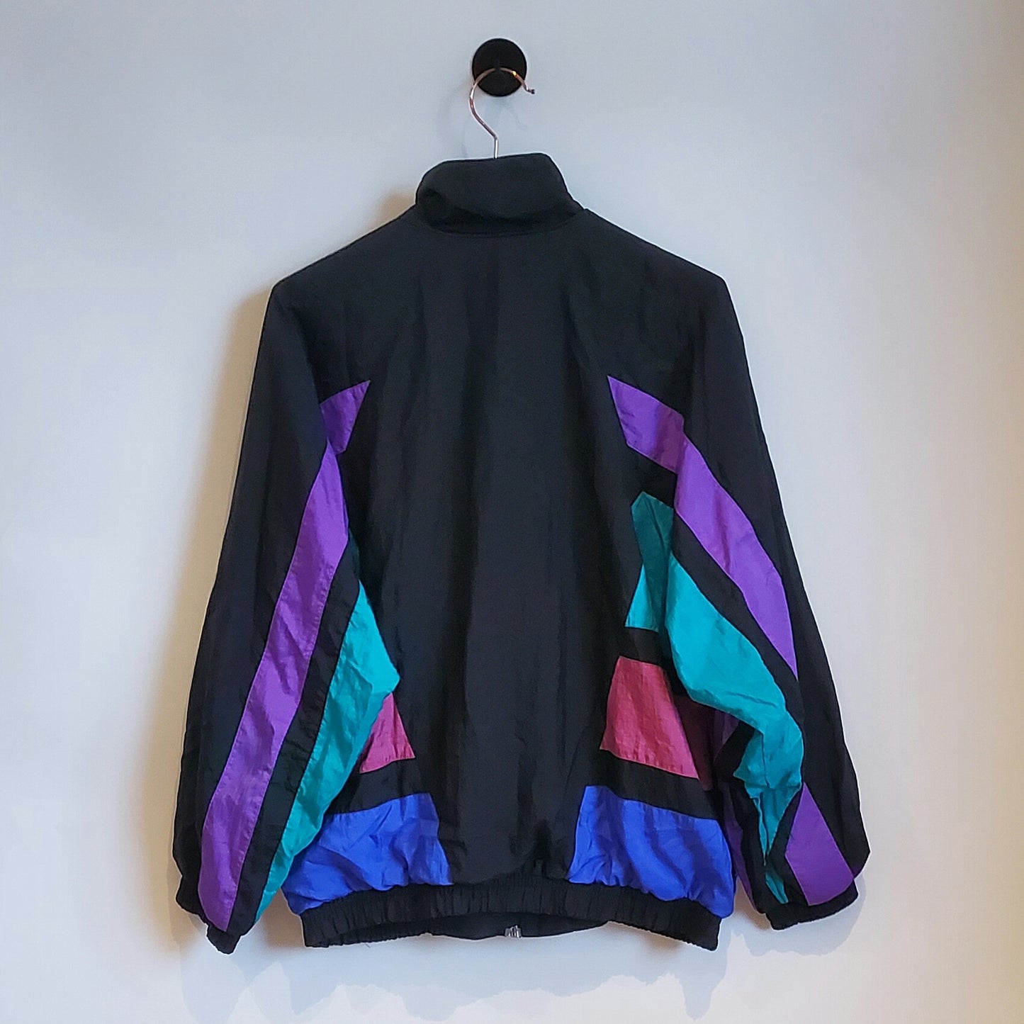 Vintage 90s Funky Pattern Windbreaker Jacket | Size S