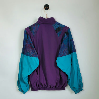 Vintage 90s Funky Print Windbreaker Jacket | Size S