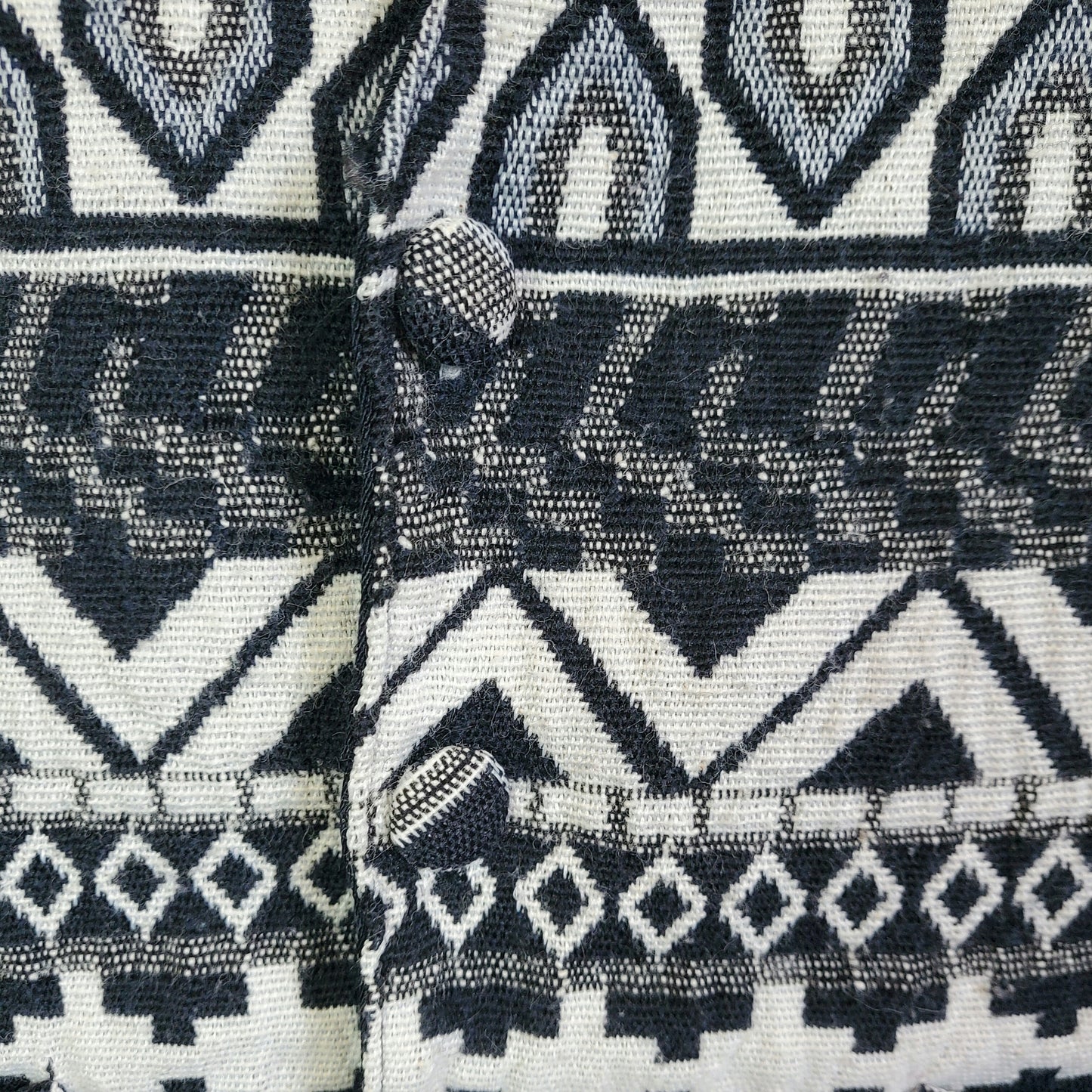 Vintage 90s Aztec Western Print Waistcoat | Size 10