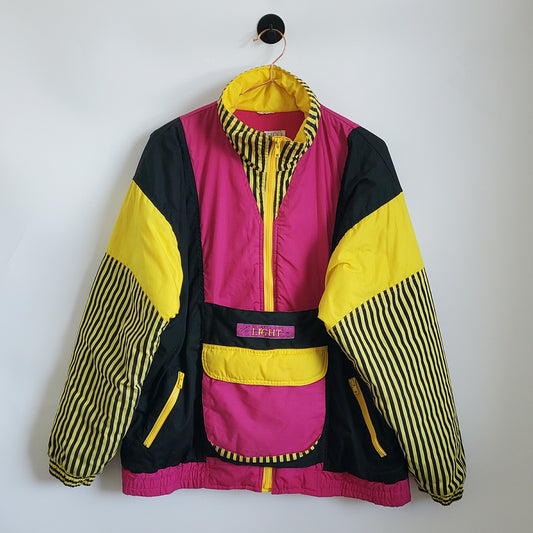 Vintage 90s Funky Festival Ski Jacket | Size L