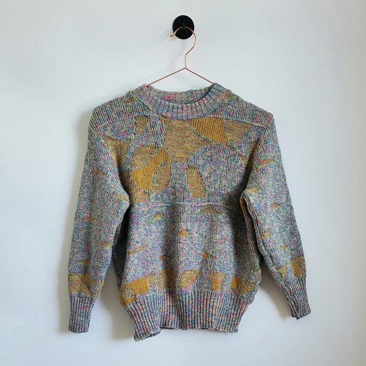 Vintage Funky Pattern Knit Jumper | Size 10