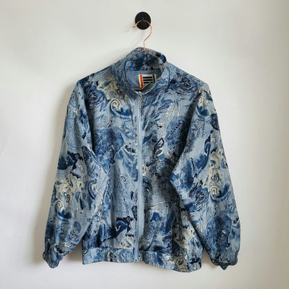 Vintage 90s Funky Paisley Windbreaker Jacket | Size M