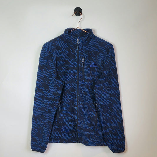 Vintage 90s Funky Pattern Fleece Jacket| Size S