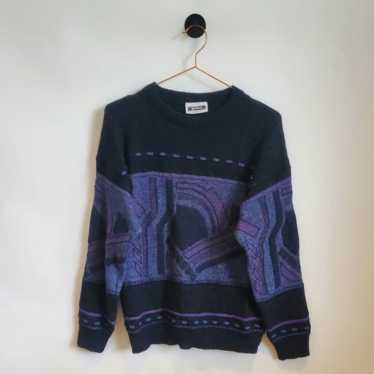 Vintage 90s Funky Wool Knit Jumper | Size 10