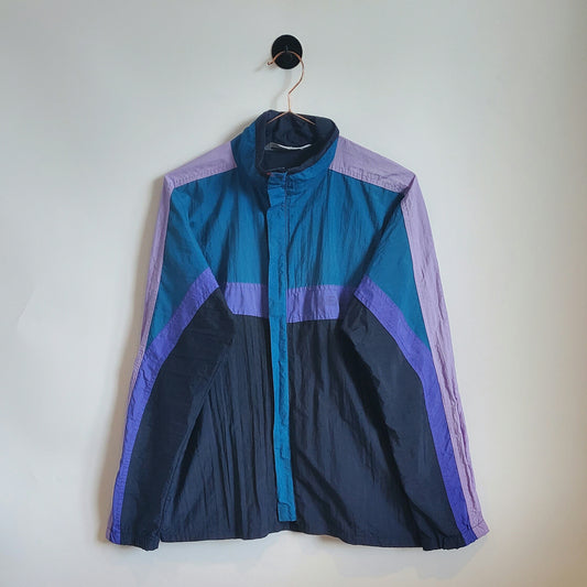 Vintage 90s Lightweight Windbreaker Jacket | Size M