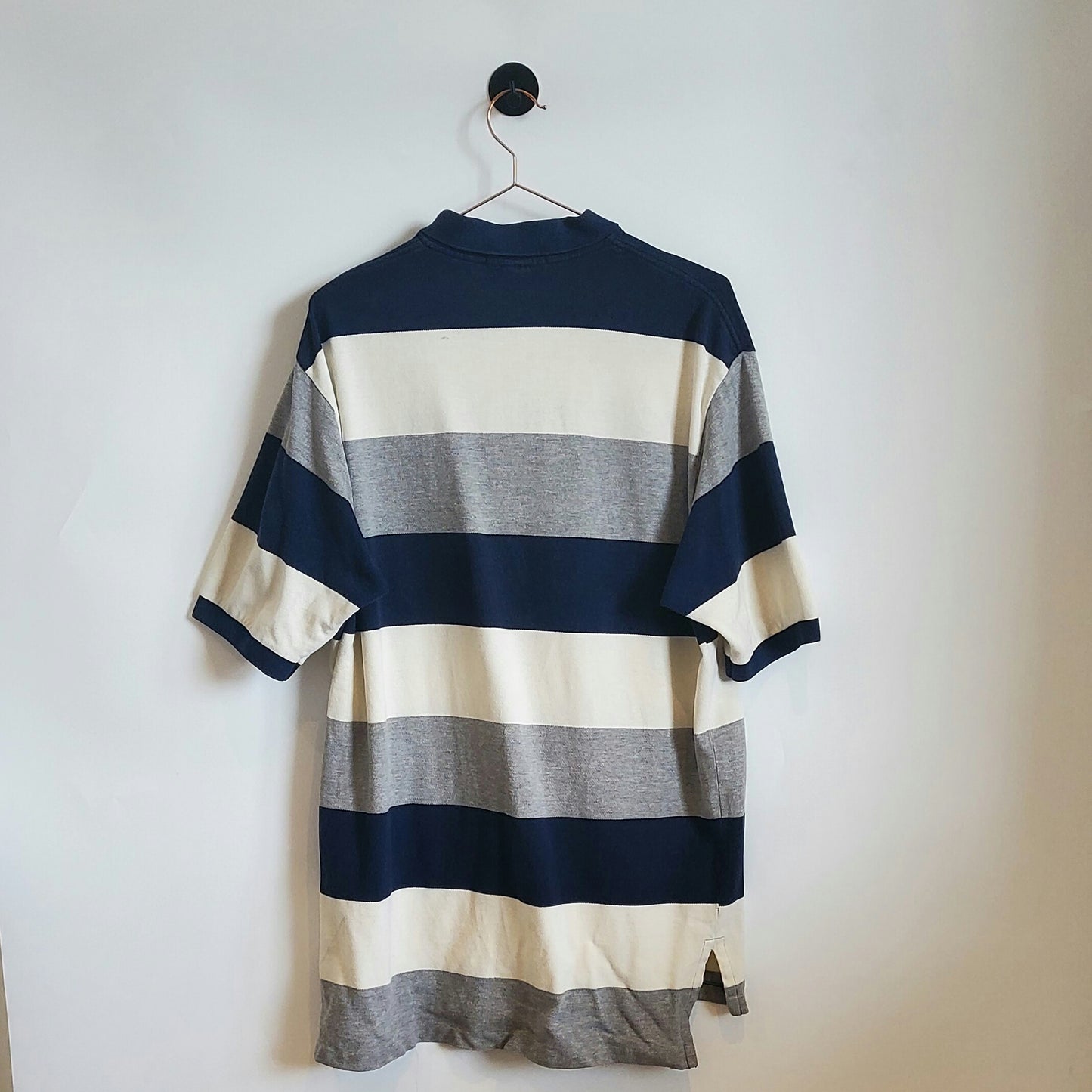 Vintage 90s Ralph Lauren Striped Polo Shirt | Size XL