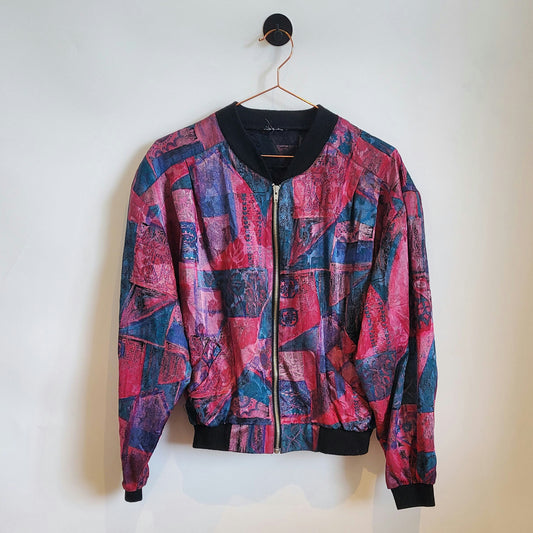 Vintage 90s Funky Pattern Jacket | Size 14