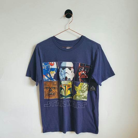 Retro Star Wars Cartoon Graphic T-shirt | Size S