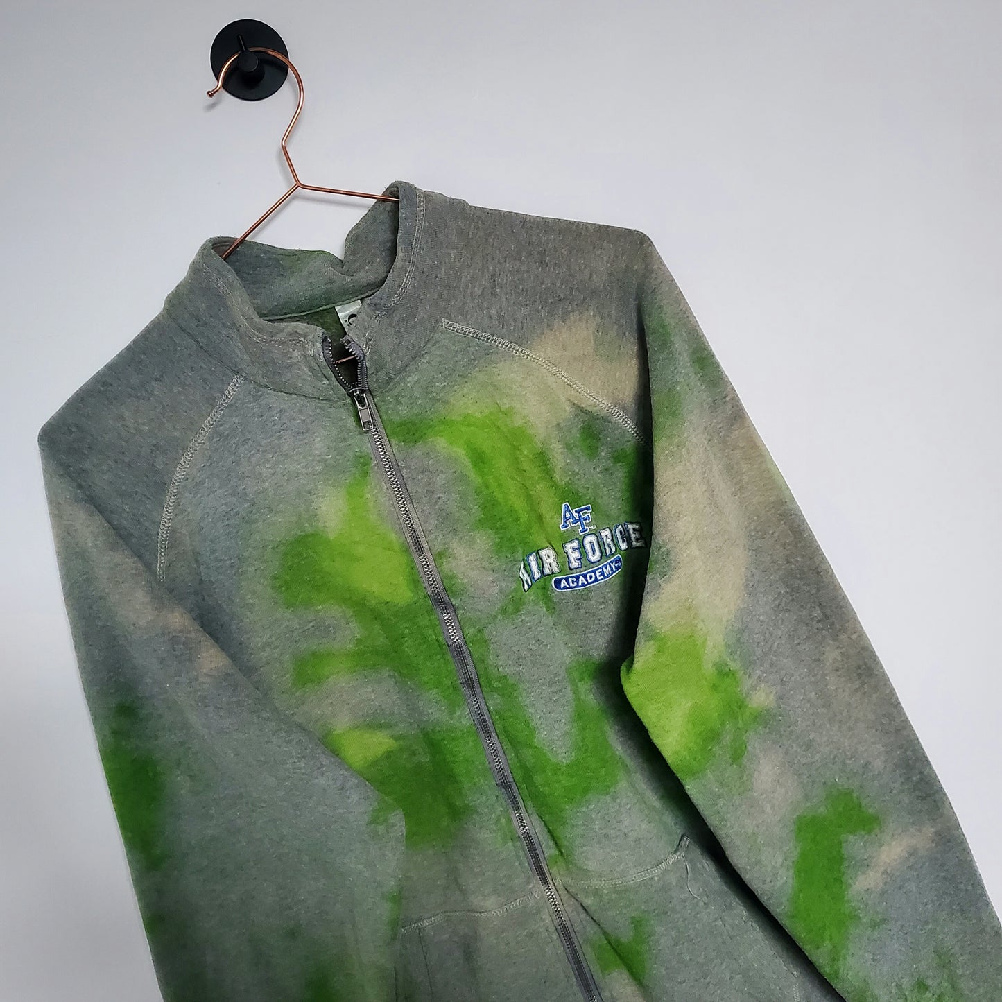 Reworked Tie-Dye Full Zip Sweatshirt | Size L