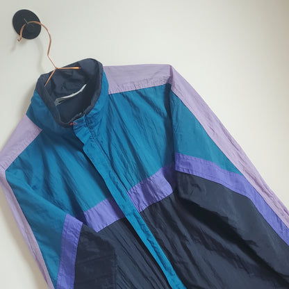 Vintage 90s Lightweight Windbreaker Jacket | Size M