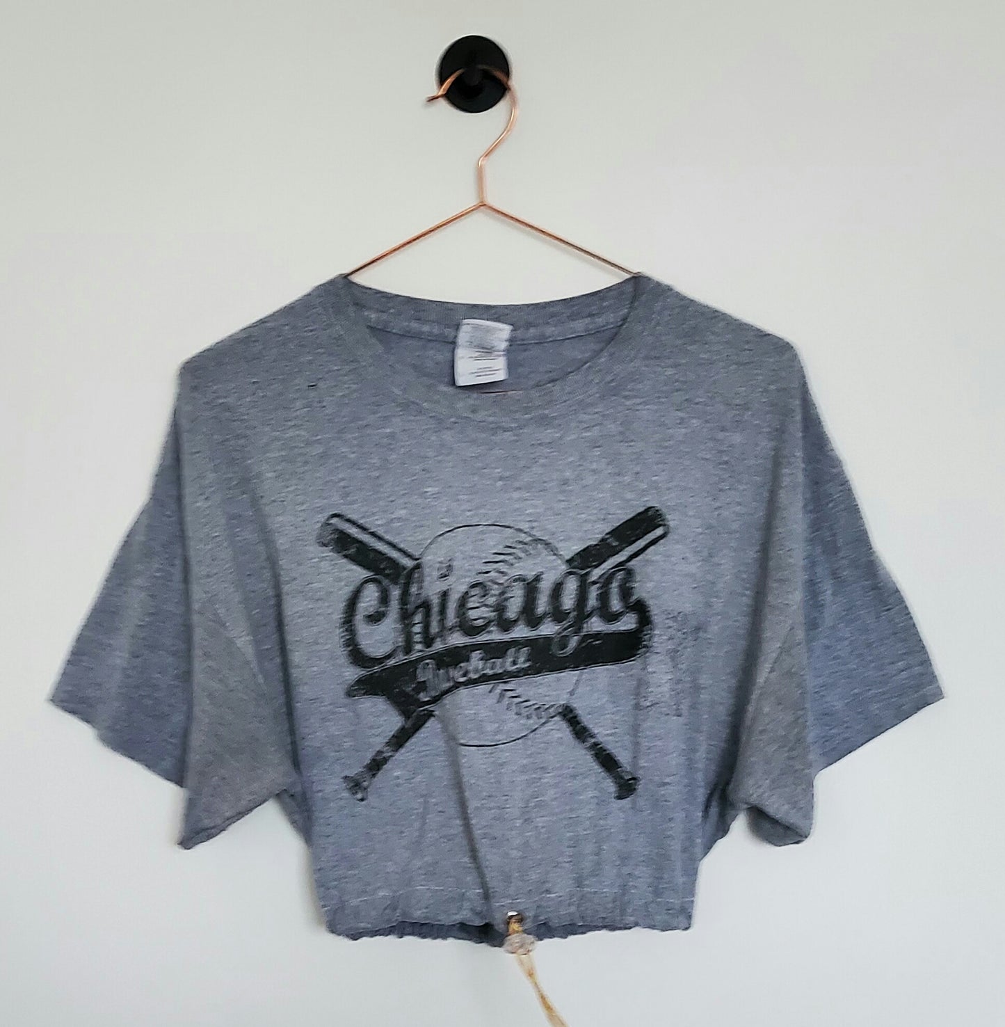 Reworked Chicago Baseball Graphic Cropped Tee | Size 12