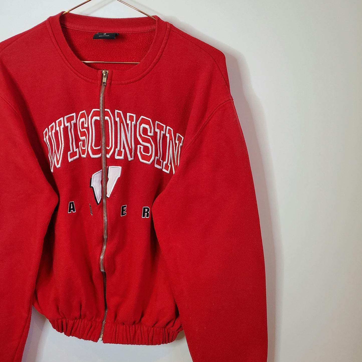 Vintage Reworked 90's Wisconsin Sweatshirt | Size 8-10